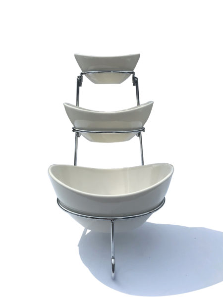 3 Tier Porcelain Bowl Stand