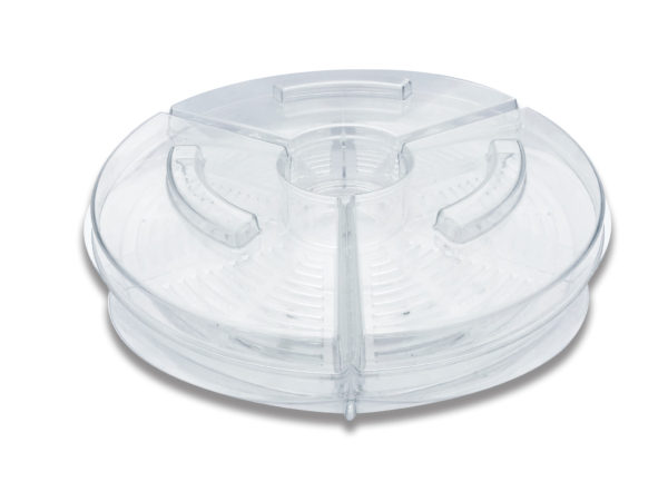 6 Compartment Revolving Iced App Tray