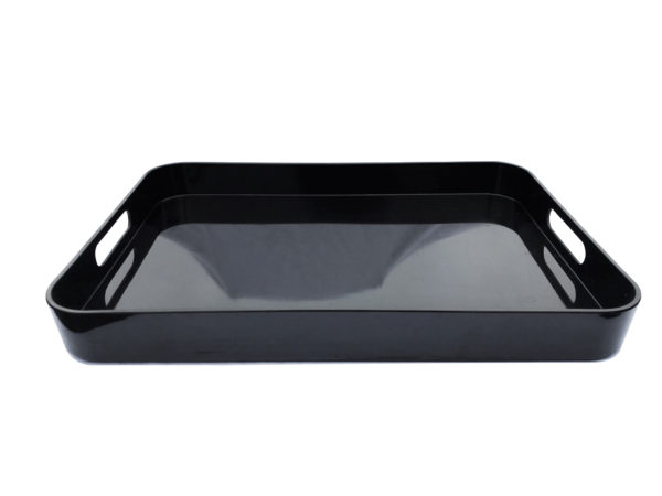 Acrylic Black Tray with Handles