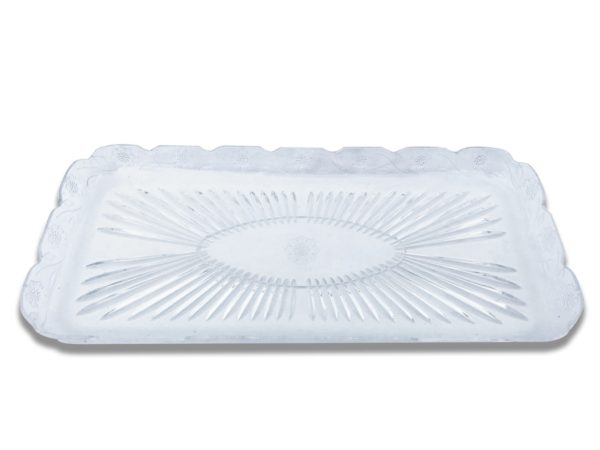 Acrylic Clear Ornate Scalloped Tray