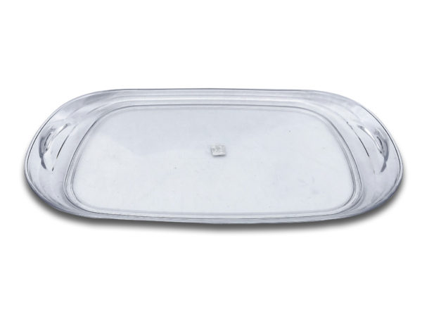 Acrylic Clear Rounded Tray with Handles