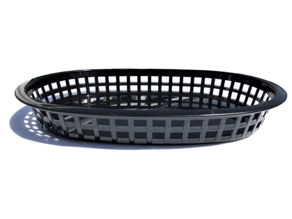Black Plastic Food Basket