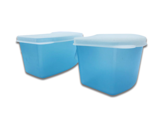 Blue and White Plastic Garnish Holders