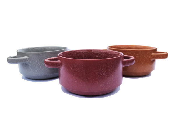 6 Piece Stackable Stoneware Bowl Set