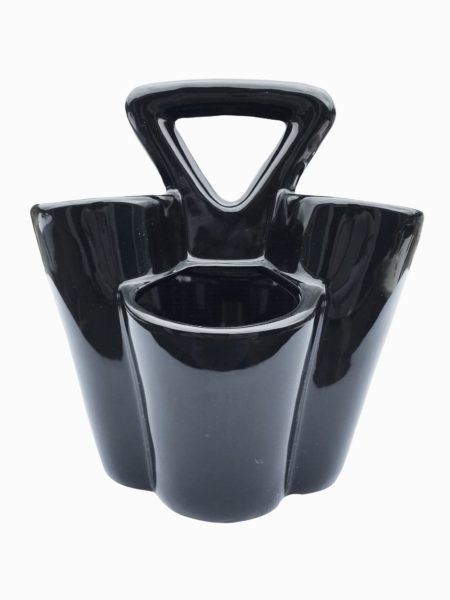 Black Ceramic Flatware Holder