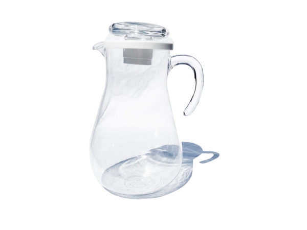 2L Clear Beverage Pitcher with Lid