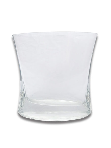 Clear Glass Oblong Vase