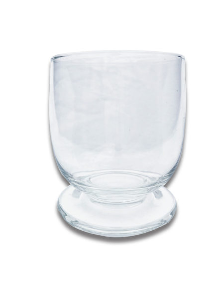 Clear Glass Short Vase
