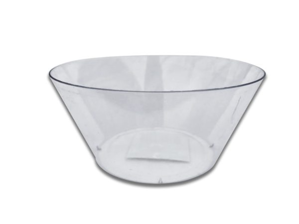 Clear Plastic Curved Candy Dish