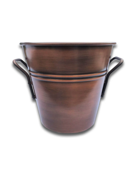 Brushed Copper Buckets