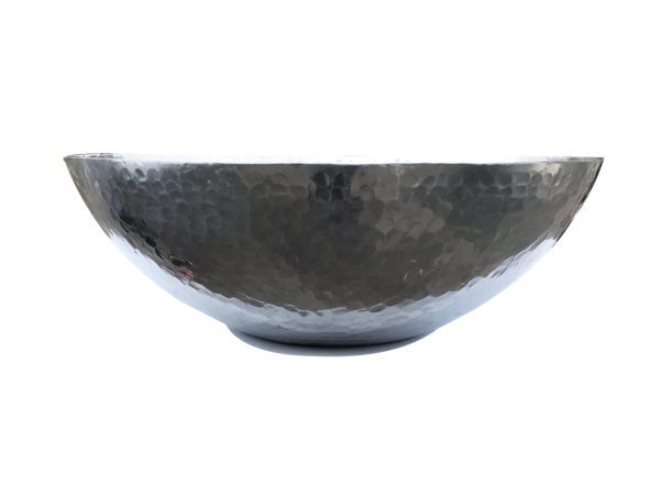 Hammered Stainless Large Bowl