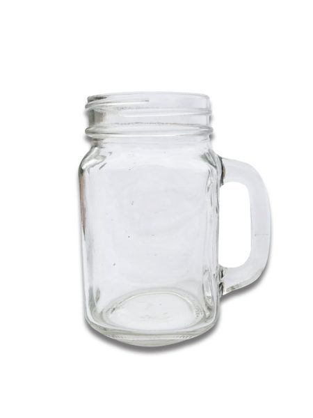 Clear Mason Jar with Handles