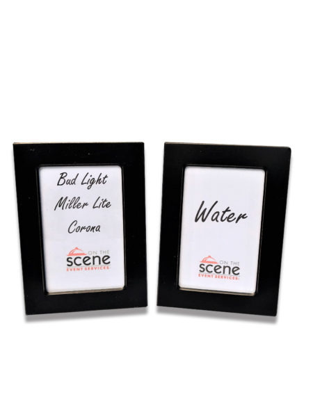 Mini Black Picture Frame Labels