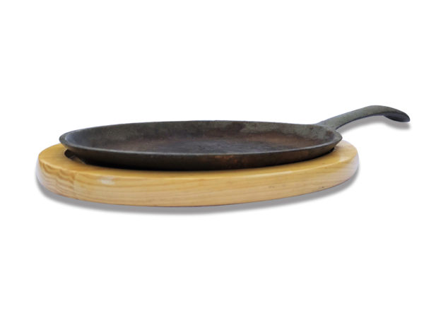 Mini Fajita Skillet with Wood Tray