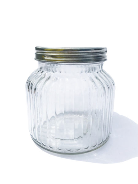 Mini Scalloped Jar with Lid