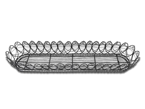 Black Wire Oblong Basket