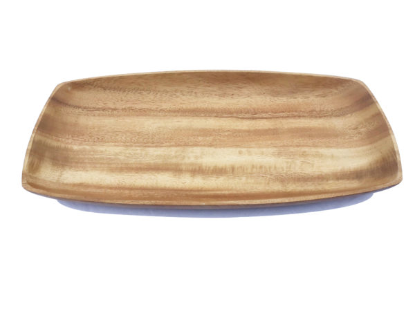 Light Wood Recessed Platter