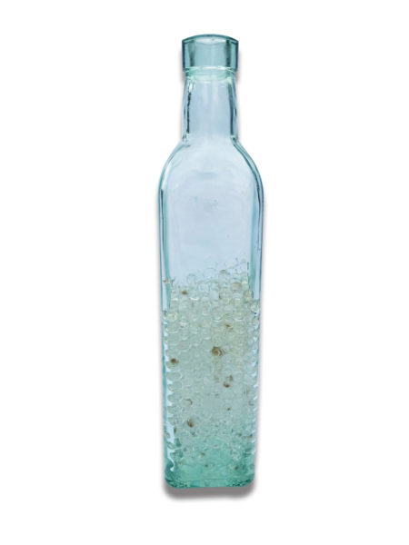 Recycled Glass Bottle with Beads