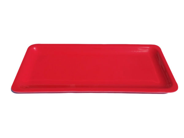 Red Plastic Serving Platter