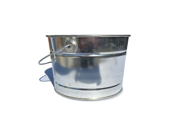 Small Galvanized Rustic Bucket