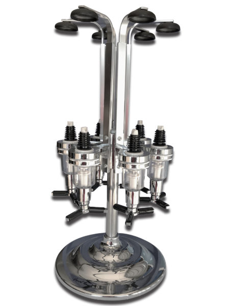 6 Spigot Rotating Liquor Dispenser