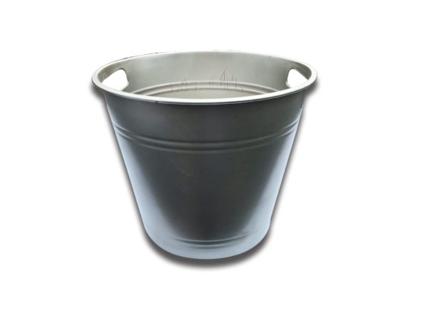 Silver Plastic Flower Bucket