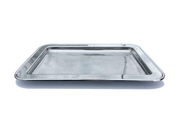Silver Ornate Rectangle Tray
