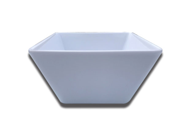 Flared White Plastic Small Bowl