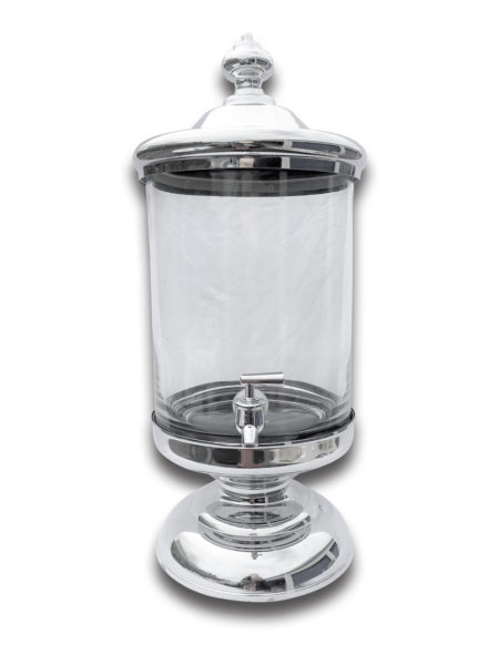 2.5 Gallon Stainless & Glass Beverage Dispenser