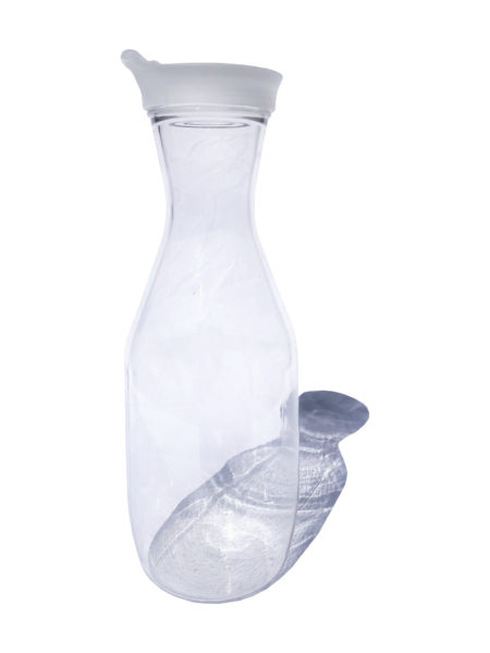 1L Clear Plastic Carafe With Lid